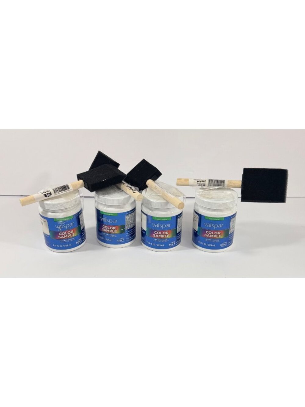 Valspar Color Sample Paint Set With Foam Brushes - 7.75 Fl Oz / 229 mL - Gray &